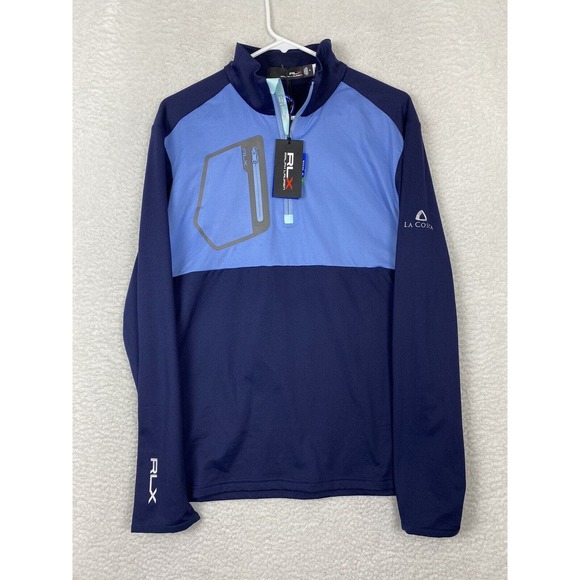 RLX Ralph Lauren Other - NWT RLX Ralph Lauren Golf 1/4 Zip Pullover Navy Blue Men’s Sz Medium MSRP $148